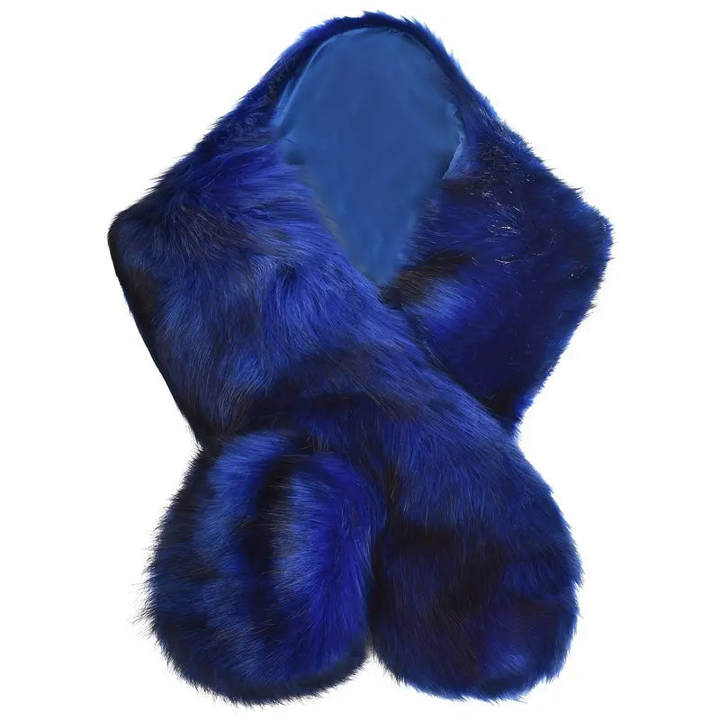 Faux Fur Flapper Shawl for Women