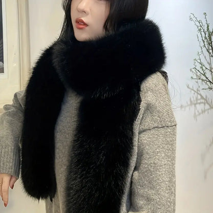 Luxurious Faux Fur Winter Wrap – Soft and Elegant Women’s Cold Weather Shawl