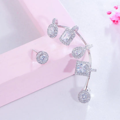 Geometric CZ Ear Cuffs – Stylish and Elegant Ear Jewelry for Women