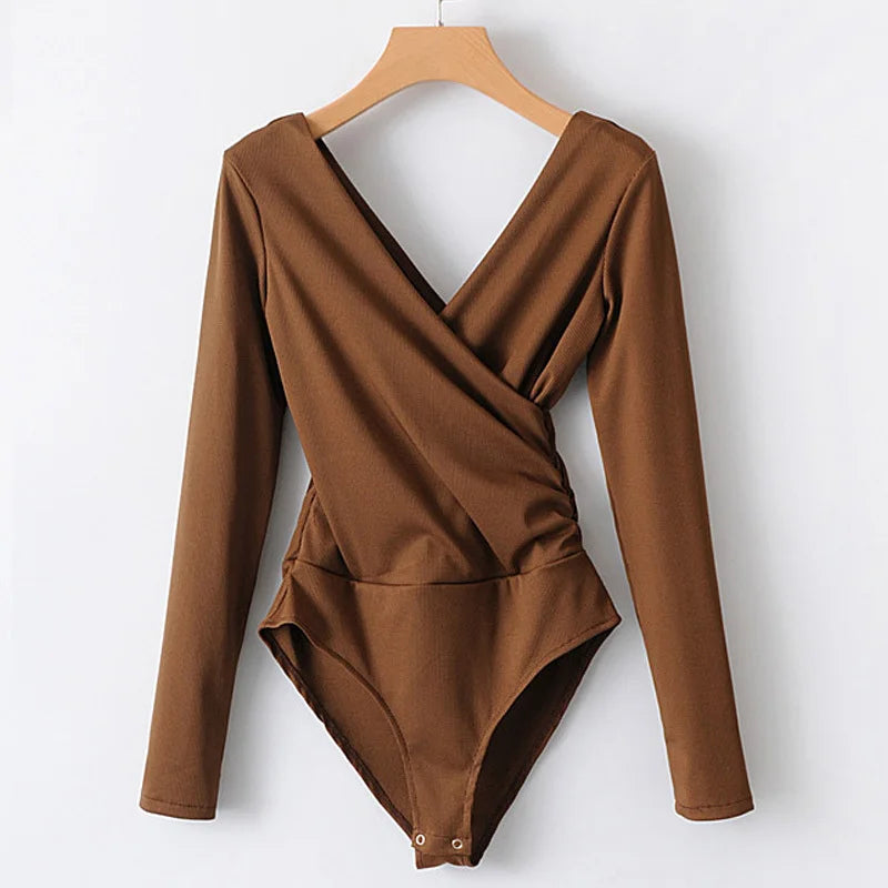 Black Backless Bodysuit - Sleek and Sexy Women’s One-Piece for Party Wear