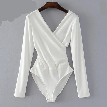 Black Backless Bodysuit - Sleek and Sexy Women’s One-Piece for Party Wear