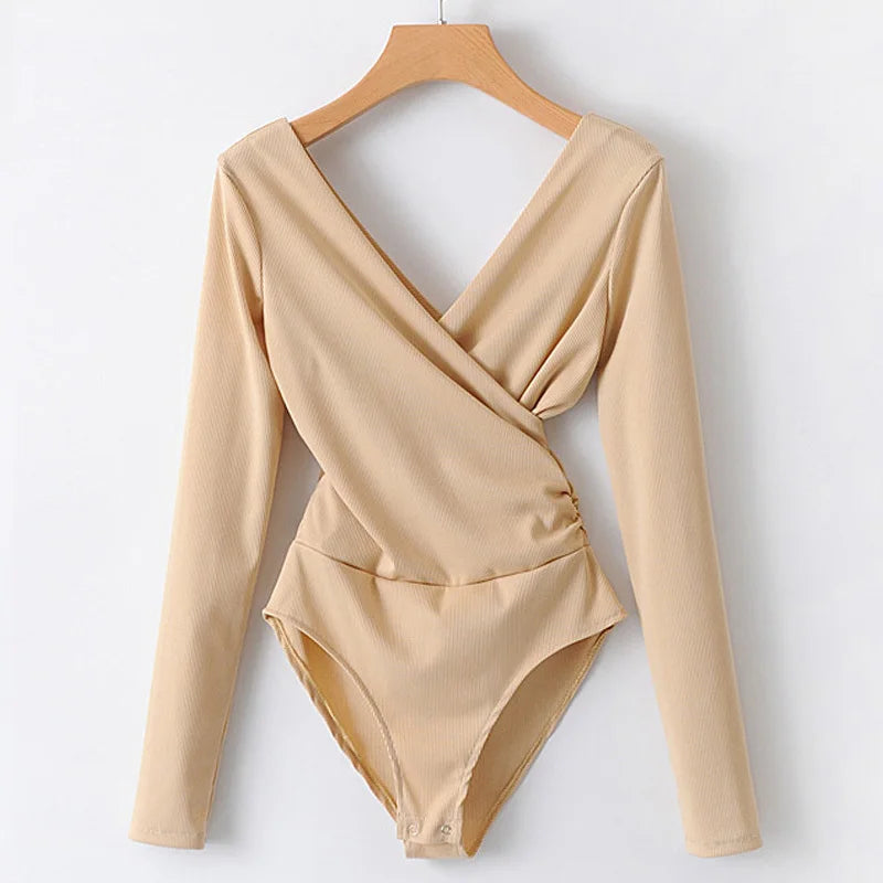 Black Backless Bodysuit - Sleek and Sexy Women’s One-Piece for Party Wear