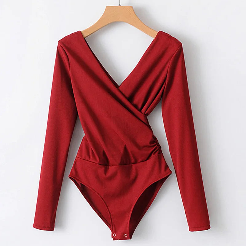 Black Backless Bodysuit - Sleek and Sexy Women’s One-Piece for Party Wear