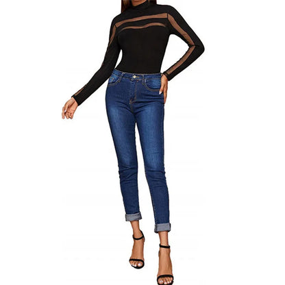 Sheer Mesh Summer Bodysuit for Women