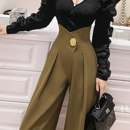 High Waist Wide Leg Pants for Women