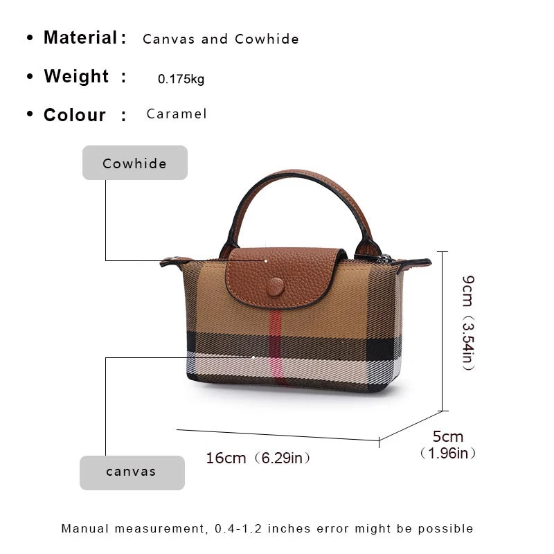 Trendy Women's Checkered Crossbody Bag - Stylish Plaid Shoulder Purse for Everyday Use