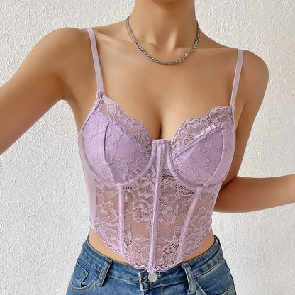 Lace Corset Cami Top for Women
