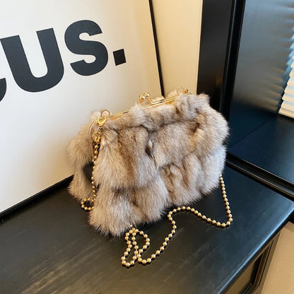 Plush Evening Clutch for Women