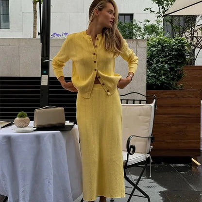 Women’s Knit Cardigan Set