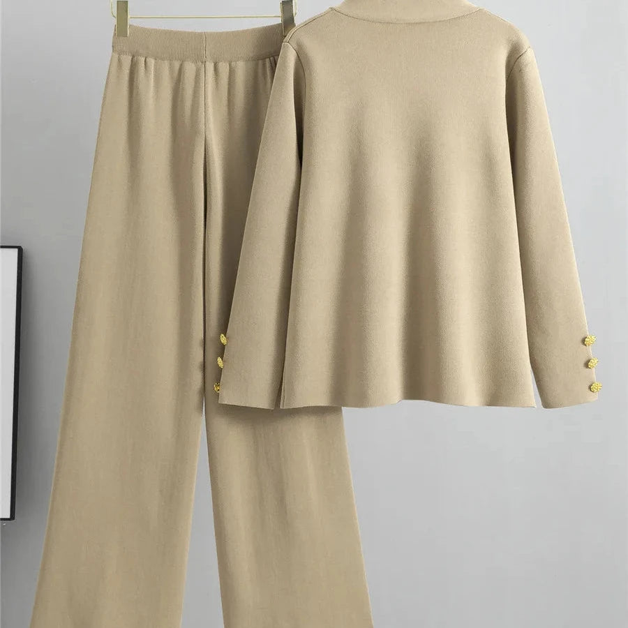 Knit Sweater and Pants Set for Women