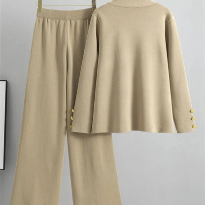 Knit Sweater and Pants Set for Women