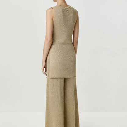 Glitter Vest and Pants Set – Sparkling Party Wear for Women