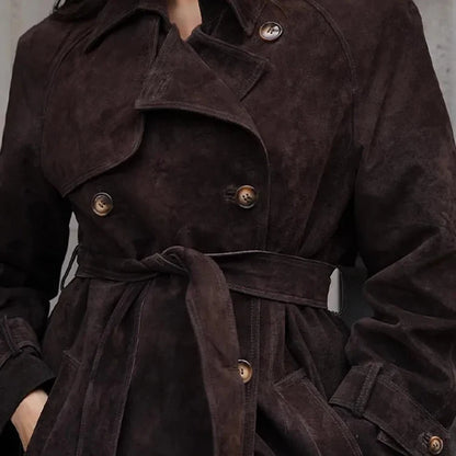 Chic Lace-Up Winter Coat – Stylish and Warm Winter Outerwear for Women