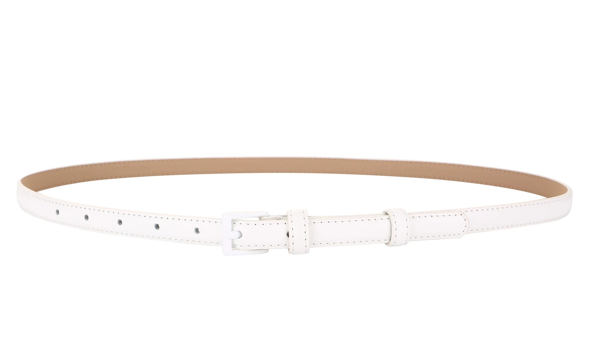 Genuine Leather Skinny Belt for Women – Stylish Waist Accessory