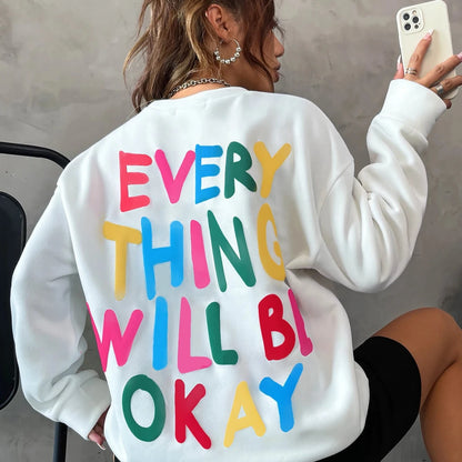 Women's Printed Crewneck Sweatshirt