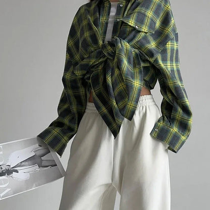 Women's Oversized Plaid Shirt