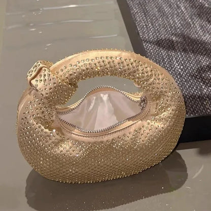 Crystal Evening Clutch – Elegant Rhinestone Encrusted Purse for Formal Occasions