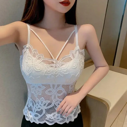 Sexy Lace Camisole Set for Women