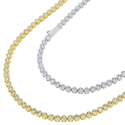Geometric CZ Necklace – Elegant Jewelry with Cubic Zirconia Stones