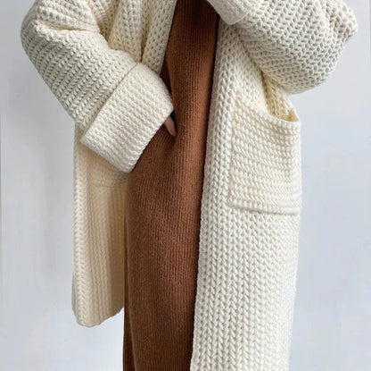 Women's Candy Color Cardigan - Vibrant and Cozy Knit Sweater