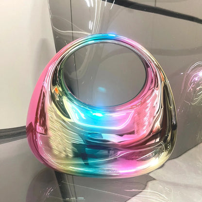 Golden Round Clutch – Elegant Evening Bag