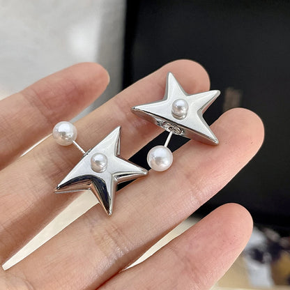 Star Pearl Earrings for Women