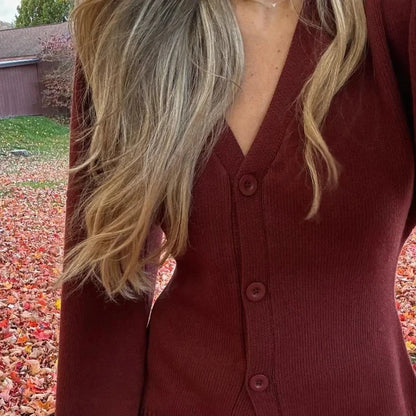 Slim Fit Knitted Cardigan for Women