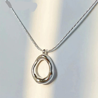 Geometric Water Drop Necklace – Elegant Women's Jewelry