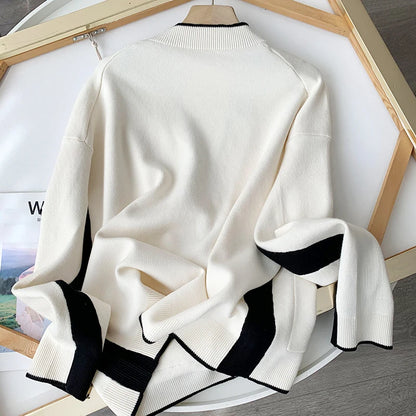 V-Neck Knit Cardigan