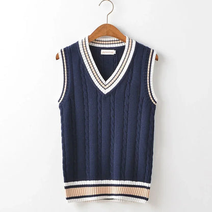 Men's Retro Knit Sweater Vest – Vintage-Inspired, Comfortable, and Stylish Layering Piece