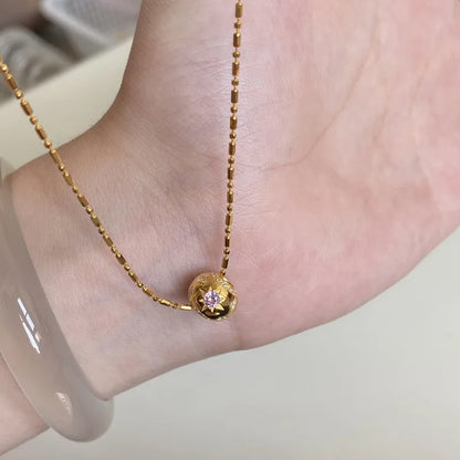 Starry Purple Pendant Necklace for Women