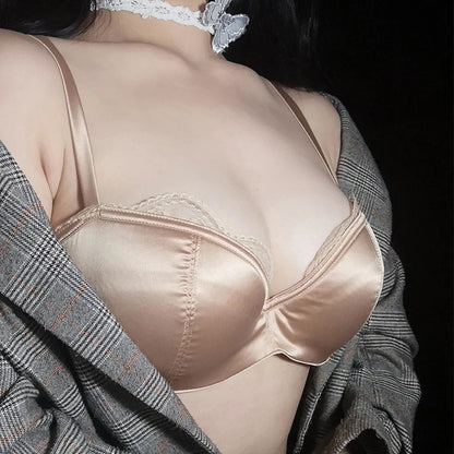 Elegant Lace Push-Up Bra and Panty Set for Women