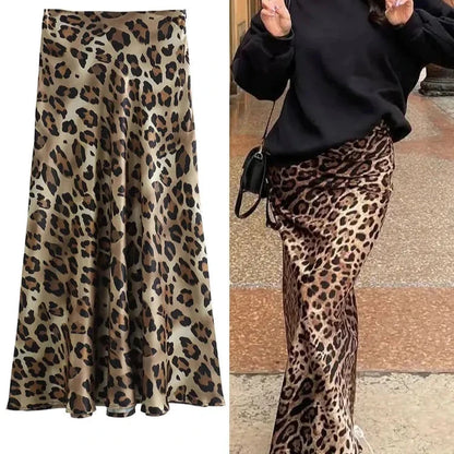 Women’s Leopard Print Skirt