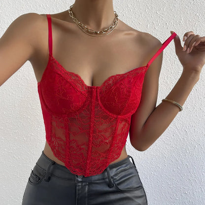 Lace Corset Cami Top for Women