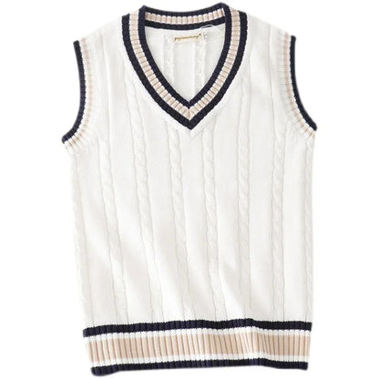 Men's Retro Knit Sweater Vest – Vintage-Inspired, Comfortable, and Stylish Layering Piece