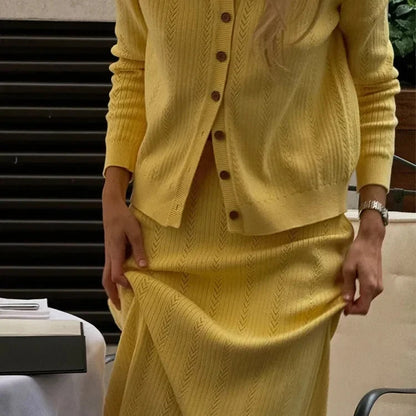 Women’s Knit Cardigan Set