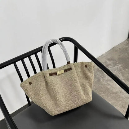 Luxury Faux Fur Shoulder Bag – Chic Women’s Fashion Handbag