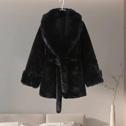 Vintage Faux Fur Fox Coat