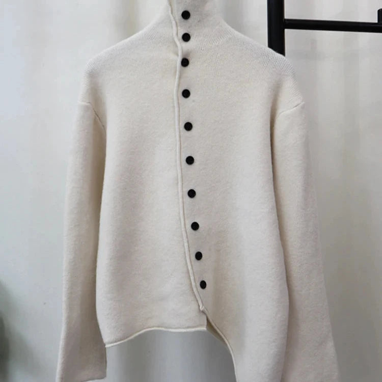 Knitted Irregular Sweater for Women