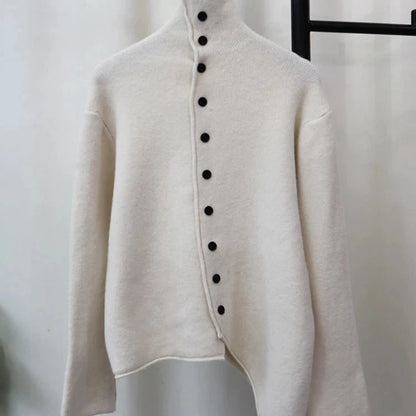 Knitted Irregular Sweater for Women
