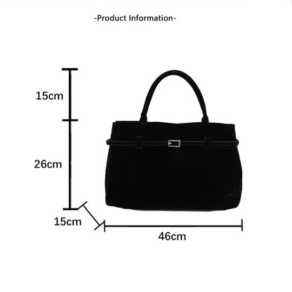 Vintage Suede Tote Bag