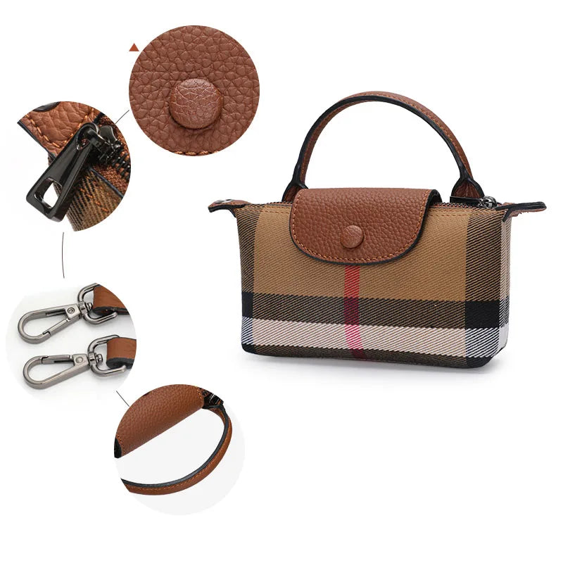 Trendy Women's Checkered Crossbody Bag - Stylish Plaid Shoulder Purse for Everyday Use