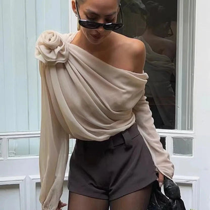 Sexy Floral Mesh Top for Women