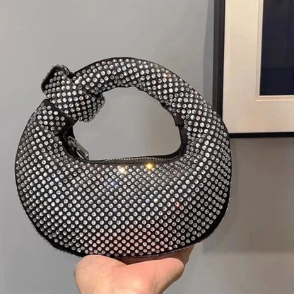 Crystal Evening Clutch – Elegant Rhinestone Encrusted Purse for Formal Occasions