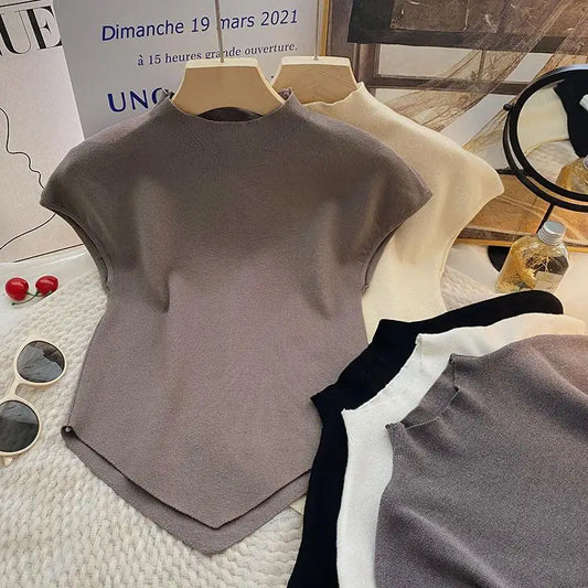 Irregular Cropped Top for Women