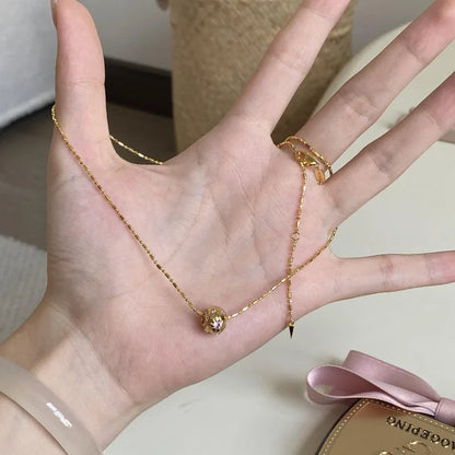 Starry Purple Pendant Necklace for Women