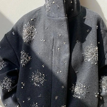 Snowflake Sequin Jacket for Women
