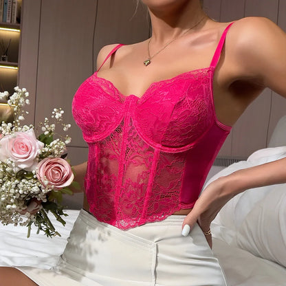 Lace Corset Cami Top for Women