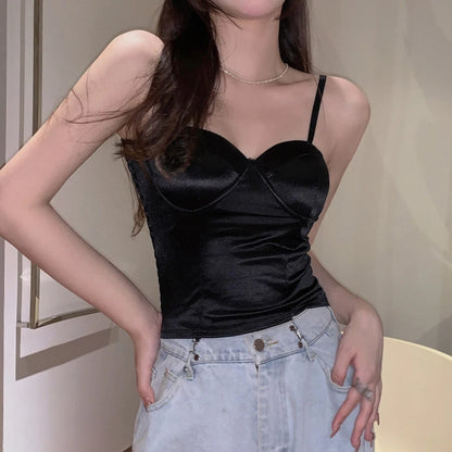 Satin Wrap Camisole Top for Women