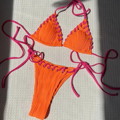 Flattering Halter Two-Piece Bikini for Women